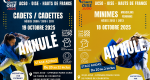 Annulation des Tournois Minimes et Cadets